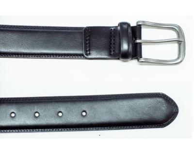 China Durable Casual Black Belt , Mens Wide Leather Belt 30MM 40MM 38MM 35MM 32MM for sale