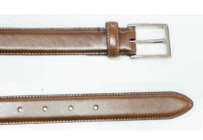 China 30 MM Width PU Leather Belt Prong Buckle , Men ' S Fashion Leather Belt for sale