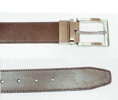 China Personalized Reversible Leather Belt , Mens Real Leather Belts Easy Maintain for sale