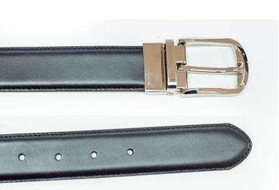 China Durable Men ' S Reversible Leather Belt / Mens Casual Brown Leather Belt for sale