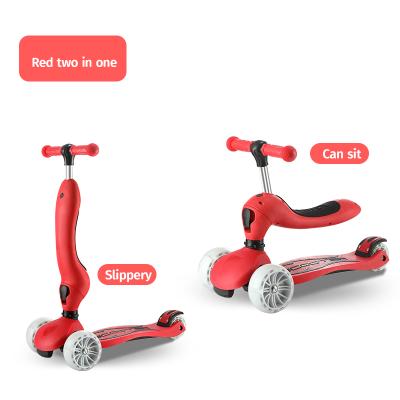 China Flashing Wheel 5 In 1 Children Cheap Mini Smart Ride Scooter 3 Wheels Wholesale With Seat for sale