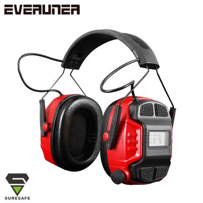 China Bluetooth +FM radio+AUX+Noise protection CE AS/NZS 1270 class 5 radio earmuff electronic safety earmuffs with BT FM AUX. for sale