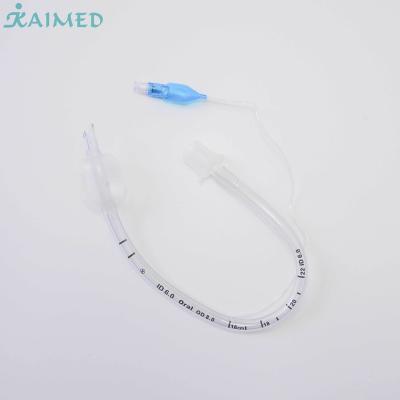 China Factory Price Medical Disposable ID 6.0# MM PVC Fracture Resistance Oral Endotracheal Tube-Cuffed for sale