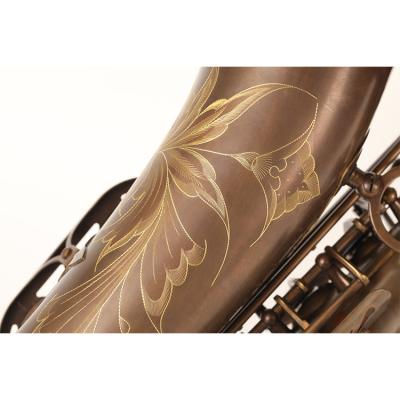 China Portable Lacquer Alto Saxophone Customized Alto Saxophone Tide Gold Brass Band H68 for sale