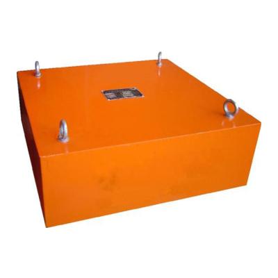 China Dry Suspended Overband Plate Safety Lift Permanent Magnet Separator De-ironing Separator For Conveyor Belts for sale