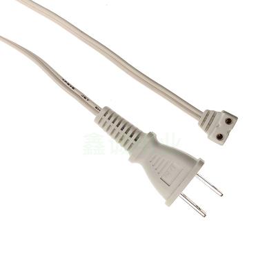 China Power Station White Japanese compass two plug hoe eight shaped tail power cord 2 * 0.75mm pure copper wire PSE plug connection line for sale