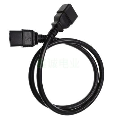 China Power Station 2.5 square meters C19-C20 computer room server power cord Horizontal hole pinzi common extension line Pin prefix extension line for sale