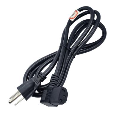 China Power Station American Standard Three Plug Right Bent Pin Tail Power Cord High Quality American Power Cord With Plug for sale