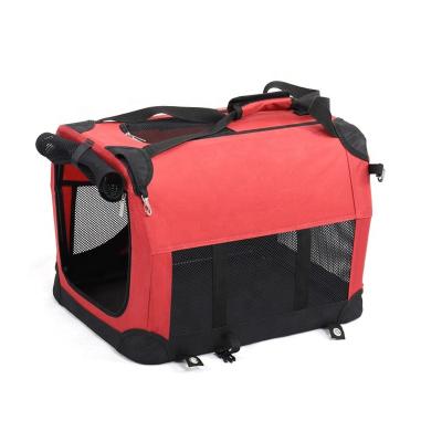 China Sustainable Portable Breathable Expandable Fabric Bicycle Motorcycle Heavy Duty Dog Bag Carrier for sale