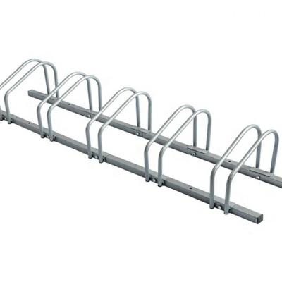 China Save Space 5 Slots School Save Space Metal Bicycle Factory Stand Rack Steel Bike Parking Rack for sale