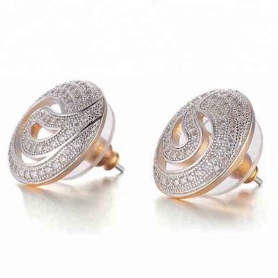 China Handcrafted Fashion Jewelry 18k Gold Jewelry Wholesale Stud Earring Handcrafted Earings for sale