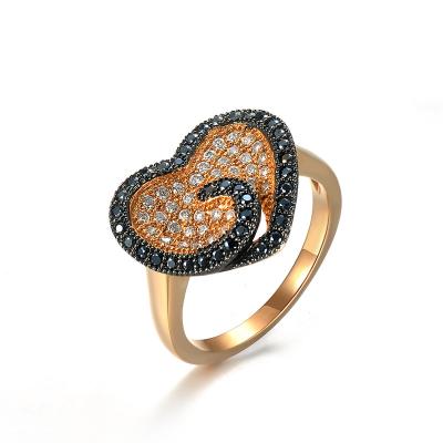 China Latest Design Fashionable Popular Artificial Neelam Heart Block Stone Ring for sale