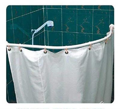 China New Sustainable High Quality Curved Shower Rod (PVC Coated) for sale