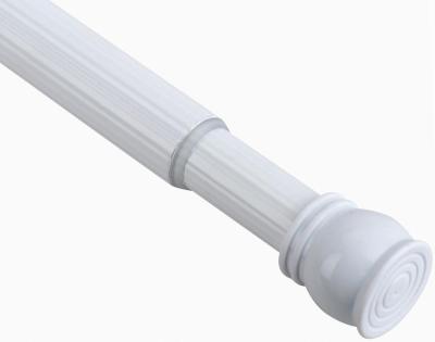 China Sustainable Hot Sale Tension Shower Curtain Rod /Streak Aluminum Tube With PVC Coated for sale