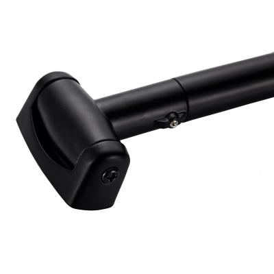 China Premium Quality Matte Black Stainless Steel Shower Stem Sustainable Shower Pole for sale