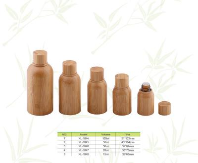 China 15ml-100ml bamboe Kosmetische flessen, 15ml-100ml-de flessen van de Bamboeetherische olie Te koop