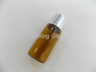 China Empty 10ml Vial Tubular Glass Vials With Plastic Clear Plug And Silver Lid for sale