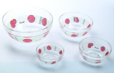 China Home Decorative Glass Bowls Individual Glass Salad Bowls for sale