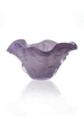 China Blue Violet Decorative Glass Bowls for Home Decoration for sale