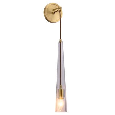 China Best-selling contemporary gold wall lamp with shade E27 clear glass wall lamp contemporary glass wall lamp for bedroom for sale