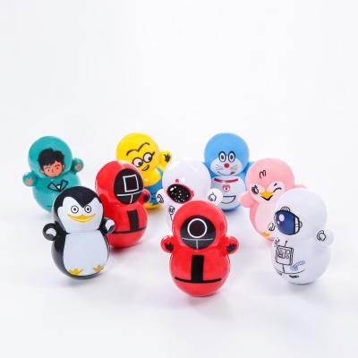 China PVC Toy Mini Blue Fat Man Small Tumbler Ornaments Cuddly Busty Person Sensory Toys Small Gifts Shaking Busty Person Doll for sale