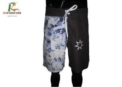 China Stylish Printed Board Shorts Custom Logo Mens Swim Trunks 4 Way Stretch for sale