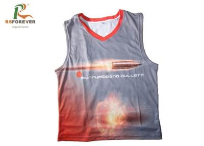 China Top Style Sleeveless Sports T Shirts Quick Dry Dye Sublimated Basketball Jerseys for sale