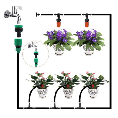 China Outdoor Plant Irrigation System 20M Irrigation Tubing Automatic Controls Garden Drip Irrigation Watering System for sale