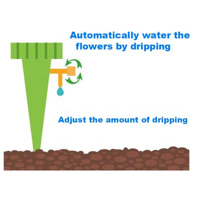 China Outdoor Automatic Irrigation DIY Drip Aquatic Plant Nanny Deep Drip Watering Stakes for sale