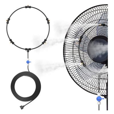 China Portable Mist Garden Water Spray Mist Fan Ring Spray Ring Cooling System for sale