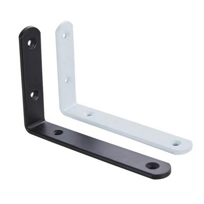 China Easy Installation L Shape Industrial Right Angle Metal Wall Hook Iron Shelf Support Bracket 3 Inch Shelf Bracket Wall Floating Shelf Bracket for sale