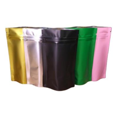 China Resealable Custom Zipper Lock Printing Plastic Aluminum Foil Sachet Moisture Proof Metal Valve Holder for sale