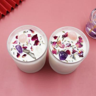 China Aromatherapy Eco-Friendly Party Gift Sage Healing Soy Wax Scented Spiritual Candle for sale