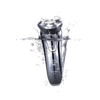 China Triple Blade Electric Shaver 3D IPX7 Cordless Rechargeable Electric Shaver USB Waterproof Smart Fill Trimmer for sale