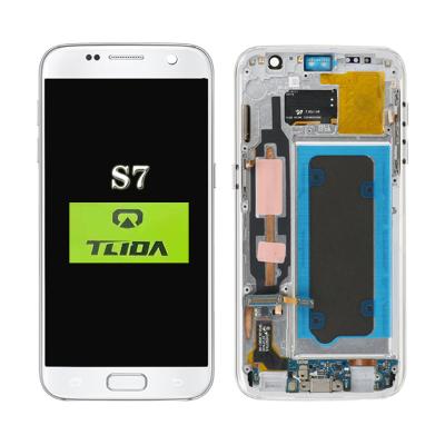 China For Other Models TLIDA Brand Phone LCD Screen For Samsung Galaxy S7 G930 G930F Edge With View LCD Screen Digitizer Assembly for sale