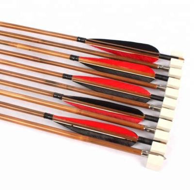 China Hunting bamboo arrow for recurve traditional bow bow for sale