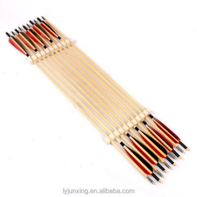 China Hunting wooden arrow, bamboo arrow, use for traditional bow and recurve bow for sale