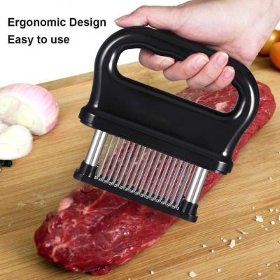 China Meat Tenderizer with Ultra Sharp 48 Stainless Steel Needle Blades Kitchen Cooking Tool Best for Tenderizing Ku-1002 for sale