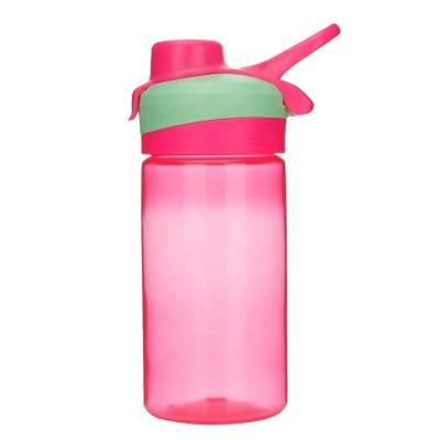 China 420ml Sustainable Plastic Bottle With Handle Portable Drinking Water Bottles For Kids for sale