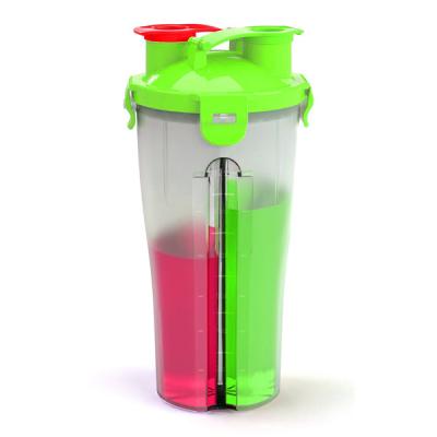 China 2021 Hot Sales Sustainable Double Custom Protein Shaker Bottle for sale