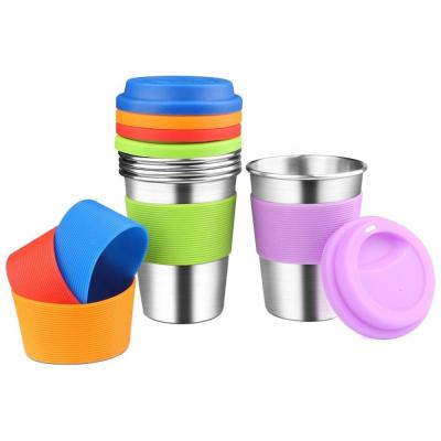 China Wholesale Custom Viable 14oz Reusable Travel Mug Sublimation Stainless Steel Coffee Mug with Lid and Silicone Sleeves and Bend Straw for sale