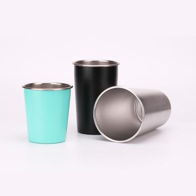 China 200ml 230ml 300ml 360ml 480ml 304 Viable Stainless Steel Single Wall Single Wall Coffee Mug for sale