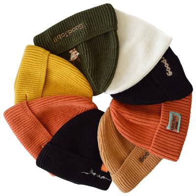 China JOINT Women Fall Hats Logo Warm Custom Cotton Unisex Knit Cap Winter Hats for sale