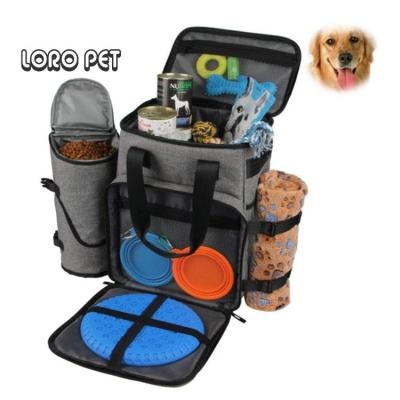 China Viable Airline Approved Dog Travel Bag Food, Dog Food Travel Bag Set For 15KG for sale