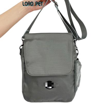 China 2022 Luxury Hot Selling Sling Small Size Outdoor Corduroy Bag Fashion Pet Bags Cross - Body Shoulder Training Pouch Bag For Pet for sale