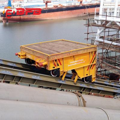 China Warehouse Shipbuilding Explosion Proof Battery Operated Inter Bay Transfer Trolley for sale