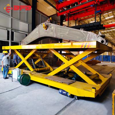 China Industrial Graded China Made 45 Ton Scissor Hydraulic Lifting Rail Transfer Trolley On Rial for sale