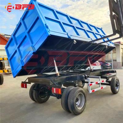 China China Top Brand Industrial Sized High Quality Single Axle 10 Ton Farm Trailer for sale