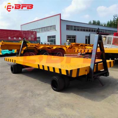 China Industrial sized chassis frame house container low bed unpowered flatbed trailer for sale