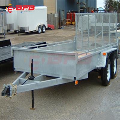 China Truck Trailer Hot Sale Off Road 8x5 Hot Dip Galvanized Box Tipper Trailer for sale